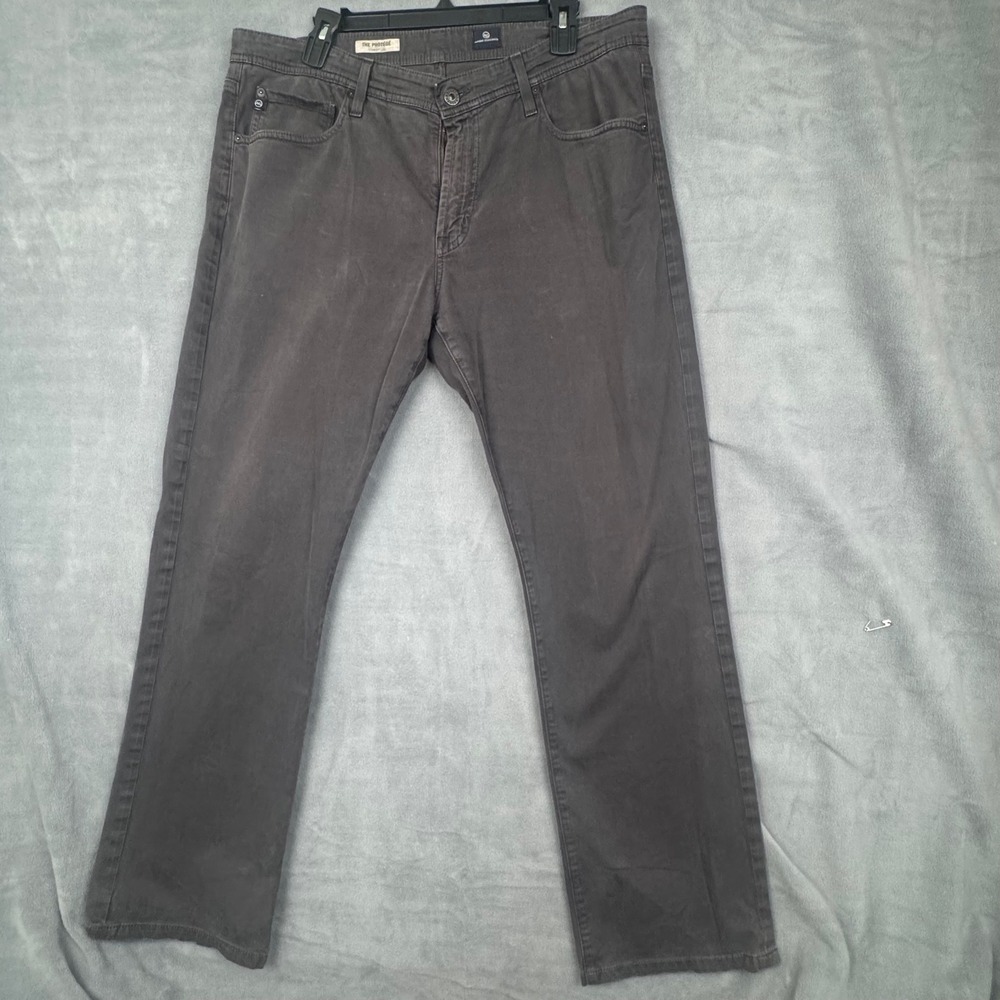 AG Adriano Goldschmied The Protege Straight Leg Grey Pants Mens 36x34